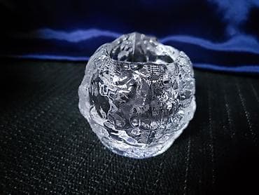 italy coin b: Svecnjak rucni rad,kristal Kosta Boda Svedska iz 70ih.godina — 9