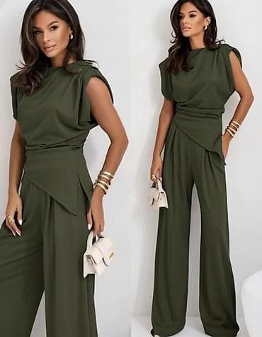 mona ranac zenski: 🔥Elegantni ženski komplet – top bez rukava i široke pantalone ✅2999 — 5