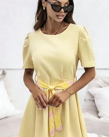 patike na platformu: 🔥Elegantna midi haljina sa pojasom na pruge
✅2300 din — 10