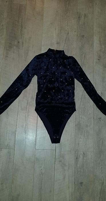 bonatti donji veš: Ženski bodi od somota, tamnoplave (noćno plave) boje. - Materijal — 6