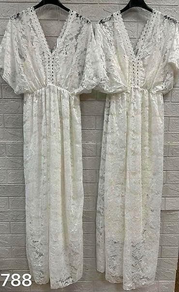 kiabi srbija: Boho čipkana maxi haljina, bela — NOVO Nova, nekorišćena boho maxi — 2
