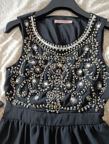 crop top c a: S (EU 36), bоја - Crna, Koktel, klub, Top (bez rukava) — 4