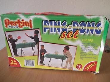 Ping-Pong plastični set za decu. Pertini, reketi, mrežica, loptica