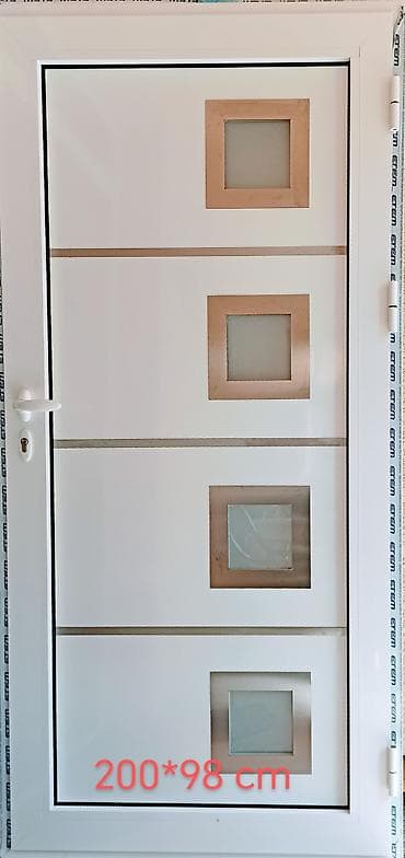vufer za kucu: Aluminijumska termo ulazna vrata – dimenzije 200 × 98 cm - Materijal — 1