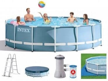 merdevine za bazen: Intex Bazen metalni okvir 4.57 x 1.07 Prism Frame ( kk26724 ) Prečnik — 5