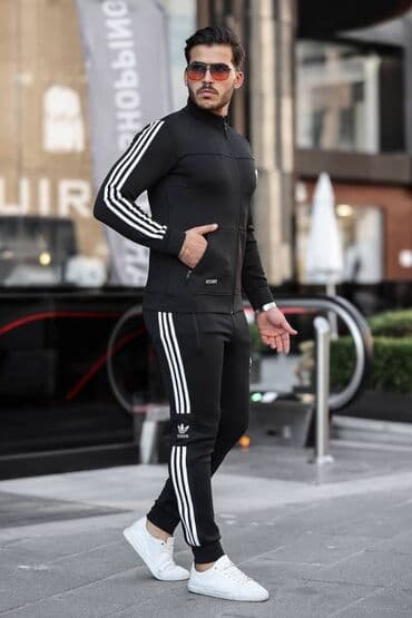 muške zimske jakne c a: Adidas muška trenerka komplet mokra likra Novo Mokra likra Veličine m — 1