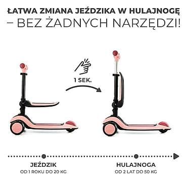 bicikla za decu od 8 godina: KINDERKRAFT TROTINET HALLEY ROSA PINK – 2-u-1 balans bicikl i trotinet — 5
