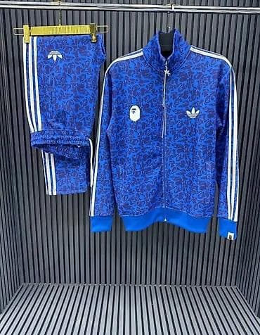 muske jakne prolece: Trenerka Adidas, bоја - Tamnoplava — 1