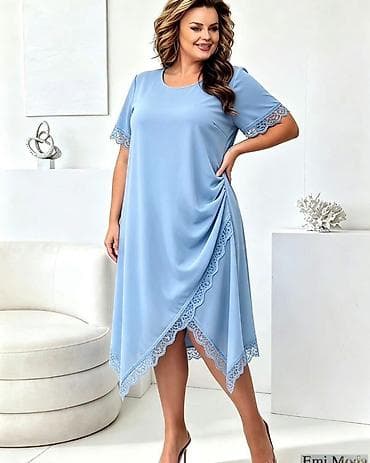 elipsa zenski kompleti: Elegantna ženska haljina za punije dame Model za punije dame Vel: XL — 4