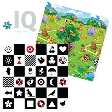 baby toys: IQ sklopiva podloga sa dva lica – Kontrasti + Zoo vrt, ?1 cm Opis: - — 1