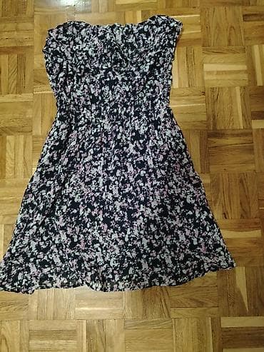 teget suknja: Letnja cvetna haljina bez bretela - Model: mini/midi A-kroj sa — 4