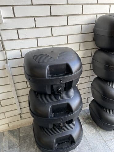 Motorcycles & Scooters: Moto koferi (top case) za skuter/motor – crni, sa bravom i ključem - — 5