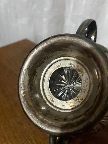 dolcezza solje za caj: Dekorativna posuda sa poklopcem – kristal i metal - Materijal — 5