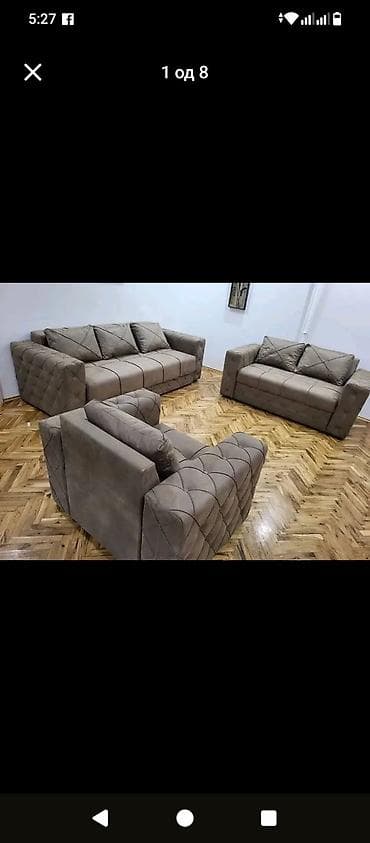 male ugaone garniture bih: Komplet tapaciranih garnitura za dnevni boravak – moderni dizajn sa — 3