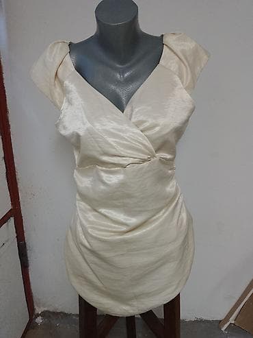 Elegantna koktel haljina BODYFLIRT - Boja: šampanj/ivory sa