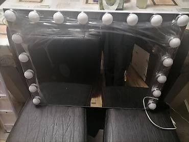 Satovi za kuću: Holivudsko stono ogledalo sa LED sijalicama + odvojivo povećavajuće — 5