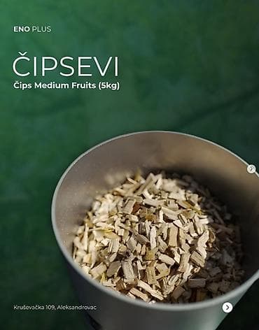 tramboline na naduvavanje: Čipsevi za vino i Rakiju – ENO PLUS 1KG Specijalno selektovani drveni — 4