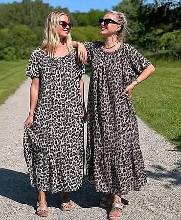 Leopard maxi haljina za punije dame,lepršavi kroj. - Print: klasičan na lalafo.rs Leopard maxi haljina za punije dame,lepršavi kroj. - Print: klasičan
