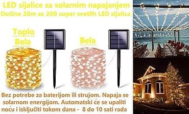 2400din Super briljantne LED sijalice sa solarnim napajanjem: 1 paket