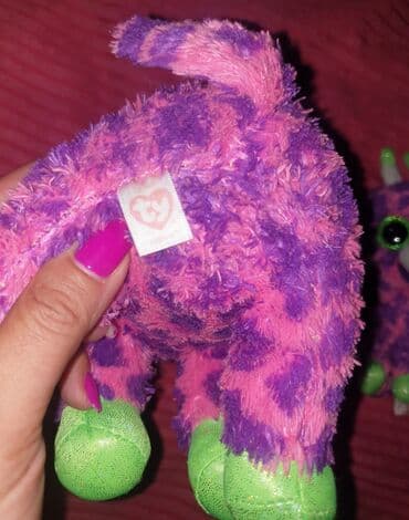 svetleca haljina za devojcice: TY BEANIE BOOS original plisana igracka zirafa gilbert. Veća igracka — 3