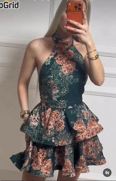 boja haljine: Ženska mini haljina sa cvetnim printom – više boja - Kroj — 3