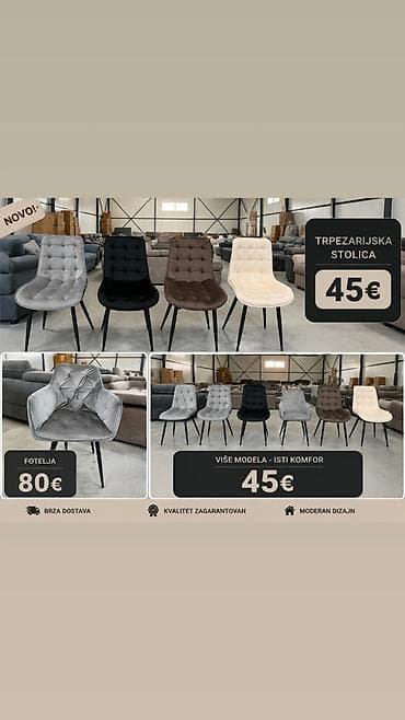 steperi za decu: Trpezarijske stolice – više modela, isti komfor - Cena: 45€ (po — 1