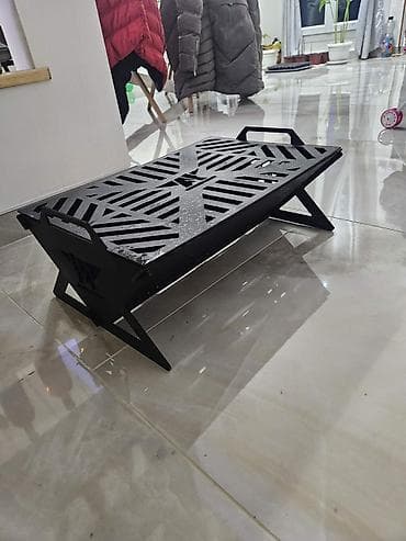 amity pec cena: Sklopivi roštilj/ložište od metala - Materijal: čelik, laserski sečen — 3