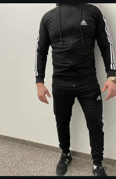 Jackets: Set, M (EU 50), Adidas, color - Black, Cotton — 1