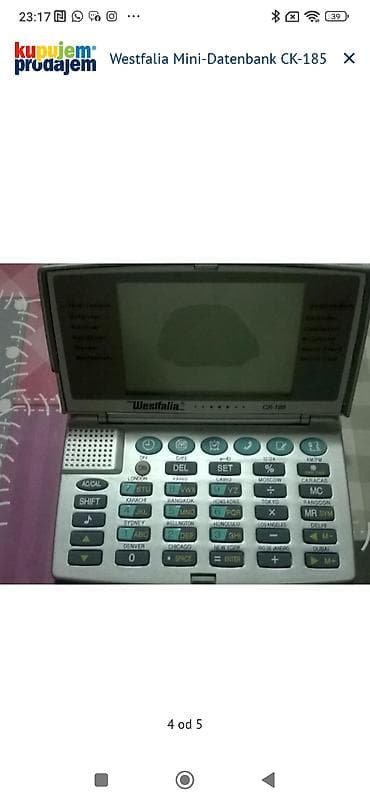 polovna masina za sudove: Westfalia Mini-Datenbank CK-185 – džepni elektronski organizer Opis — 4