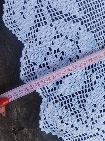 draperije cena: Milje, super očuvana - Rukom hekano milje/čipkasti stoni ukras u — 3