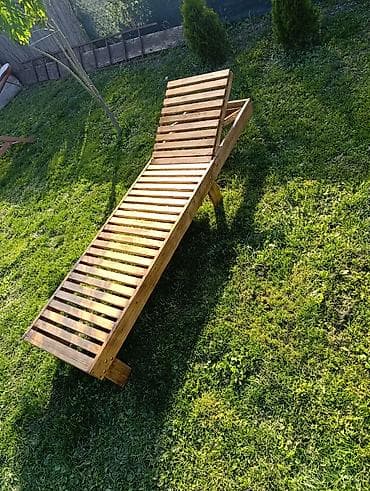 uradi sam proizvodi i cene: Drvene baštenske ležaljke od čamovog drveta - Materijal: pun čam — 6