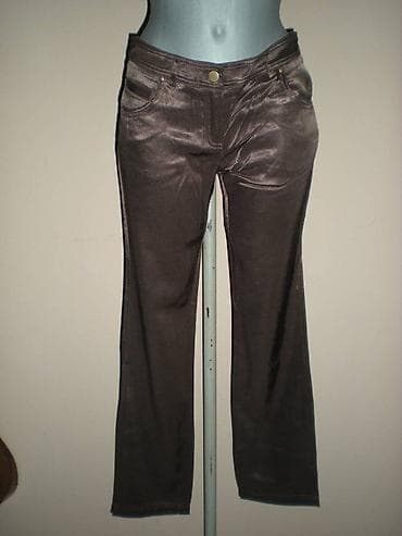 ORSAY METALIK FARMERKE Prelepe svečane pantalone metalik braon boje