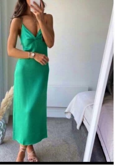 kopačke sa čarapicom: Zara M (EU 38), color - Green, Cocktail, With the straps — 3