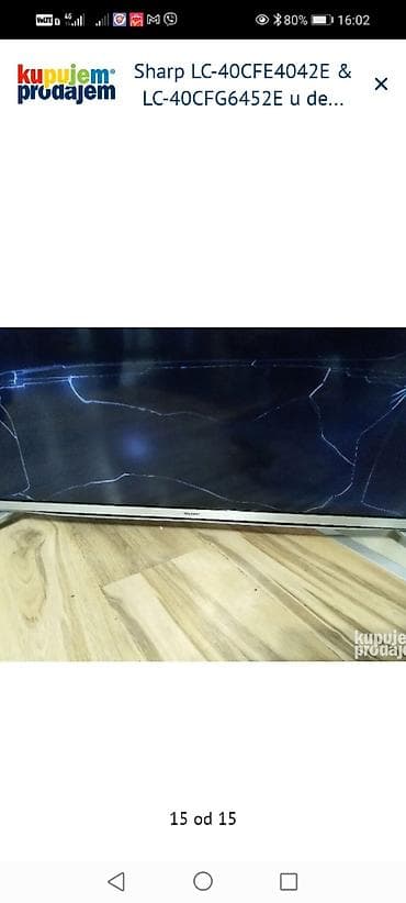 price sa zvucnikom: Sharp LCD televizor, modeli LC-40CFE4042E i LC-40CFG6452E - Ekran: 40 — 8