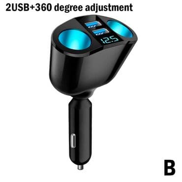 zastita za soferku: Dvodelni Spliter Auto upaljac 12V-24V, PD QC3.0, 2 USB Dvodelni — 3