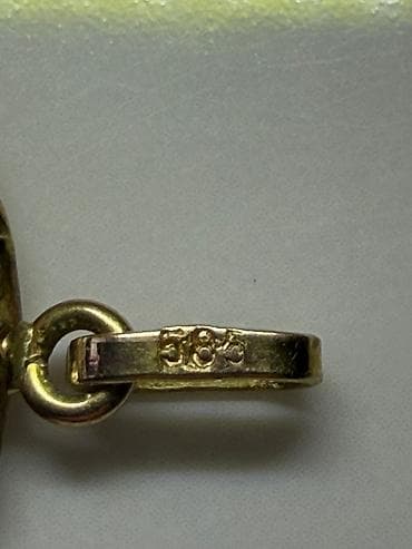 Bracelets: Nemački zlatni emajl medaljon 585 (14k) – 1930–1940 – Sveta Marija i — 3