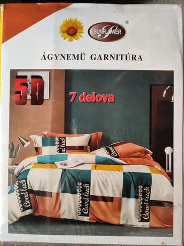 pamučna štep deka: Pamucne posteljine Set sadrzi 7 delova: Cena: 3100 din Jorganska — 1