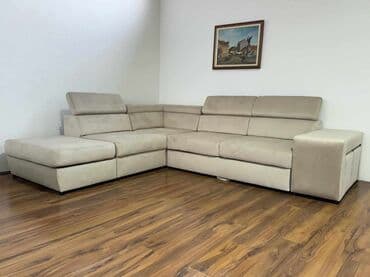 natuzzi garniture: *Dimenzija 295x240 *Univerzalan ugao *Val opruge *2 skrivena taburea — 3