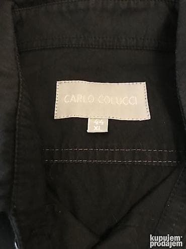 Odela: Original Carlo Colucci kosulja XXL Crna boja 100% cotton Ramena — 2
