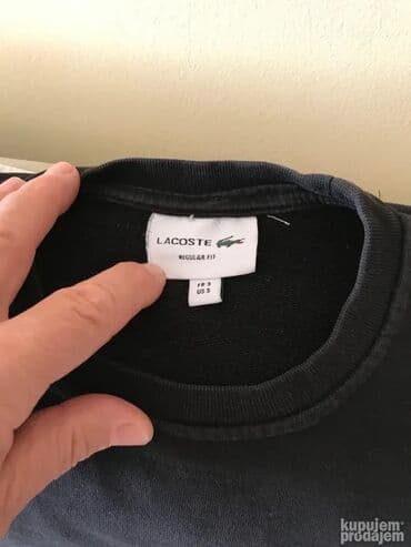 muške kravate: Original Lacoste duks 3 ( M ) 100% cotton Crna boja Ramena 45cm — 3