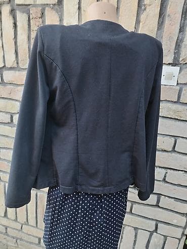 bluze zenske: Sako – veličina M - Klasičan crni ženski sako bez kopčanja, lagano — 3