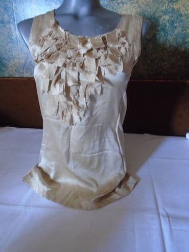 crop top c a: S (EU 36), Single-colored, color - Beige — 2