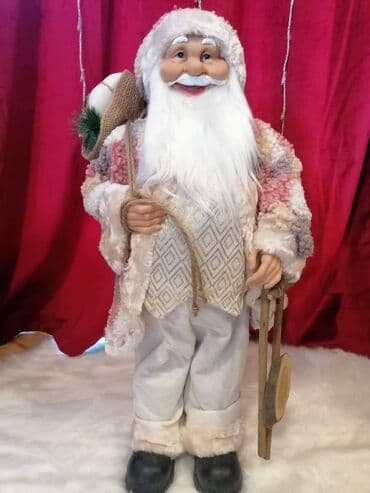 muzicki deda mraz: Deda-mraz 63cm - 4200din Baba-mrazica 60cm-4000din Muzicki deda-mraz — 11