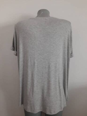 3XL, 5XL, Viskoza, Jednobojni, bоја - Siva — 2