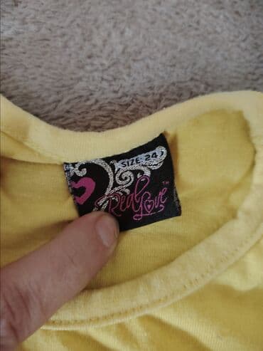 Dečija haljinica “Real Love” – veličina 24 - Boja: žuta - Gornji deo — 2