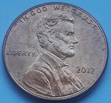 dukat franc jozef 1915 cena: Američki peni – 1 cent(unc), godina 2012 (Lincoln cent) - Avers — 1