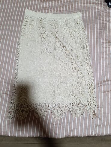 Skirts: S (EU 36), Midi, color - Beige — 1