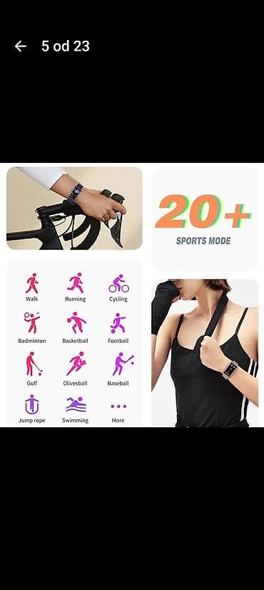 picard torbice cene: Pametni sat LIGE – elegantan pravougaoni dizajn sa 1.47" TFT HD — 4