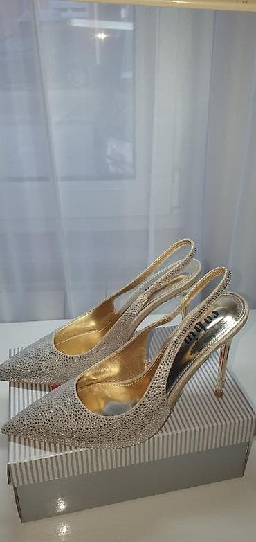 Ženska obuća: Ženske elegantne salonke sa otvorenom petom (slingback) i visokom — 3