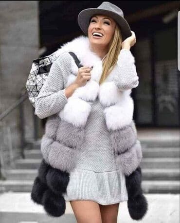 prsluci zenski krzneni: Krzneni prsluk. Vel:S.M.L.XL 
Cena:5700 din — 2